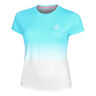 Crew Gradiant T-shirt Damer-Turkos,Vit