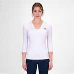 BIDI BADU Kläder BIDI BADU Crew V-Neck Långärmat Damer-Vit