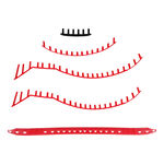 Yonex Rackettillbehör Yonex VCORE 98/98L Scarlet Set Med Band Med Öglor-Svart