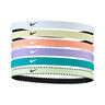 Nike Flex Classic Hårband 6-pack-Lila,Vit