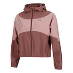 Under Armour Tenniskläder Under Armour Rival Woven Sweat-jacka Damer-Rött Vin,Gammal Rosa