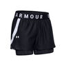 Play Up 2in1 Shorts Damer - svart, vit