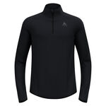 Odlo Kläder Odlo Zeroweight Warm Mid Layer 1/2 Zip Löpartröja Herrar-Svart