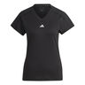 Essentials AEROREADY Train Minimal Branding V-Neck T-shirt Damer-Svart