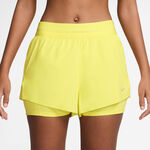 Nike Kläder Nike Swift 2in1 Löparshorts Damer-Citrongul,Silver