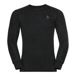 Odlo Kläder Odlo Active Warm Eco BI Top Crew Neck Långärmat Herrar-Svart