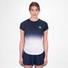 Crew Gradiant T-shirt Damer-Mörkblå,Vit