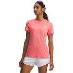 Under Armour Kl&auml;der Under Armour Tech Twist T-shirt Damer-r&ouml;d, vit