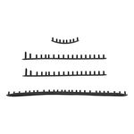 Tecnifibre Rackettillbehör Tecnifibre T-Fight TF-40 16/19 Set Med Band Med Öglor-Svart