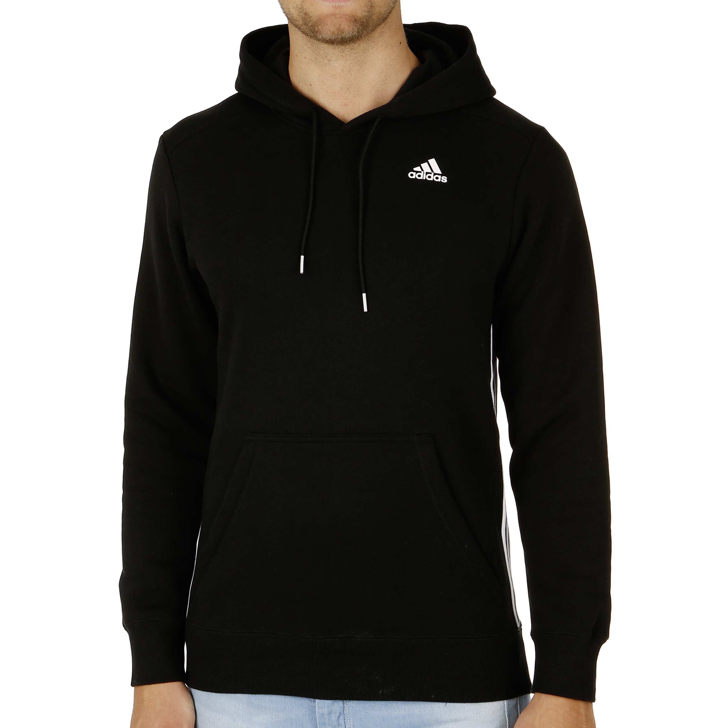 adidas Essentials 3 Stripes Mid Fleece Huvtröja Herrar Essentials 3 stripes Huvtröja Överdelar Köp online på