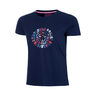 New York 2024 Chill T-shirt Flickor - mörkblå, röd