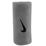 Nike Kläder Nike Swoosh Doublewide Svettband 2-pack-Ljusgrå,Svart