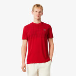 Lacoste Kläder Lacoste Novak Djokovic T-shirt Herrar-röd