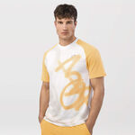 HEAD Kläder HEAD Performance Mc New York T-shirt Herrar-Vit,Guldgul