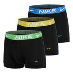 Nike Kl&auml;der Nike Dri-Fit Essential Micro Trunk Boxershorts - 3-pack Herrar-svart, gr&ouml;n