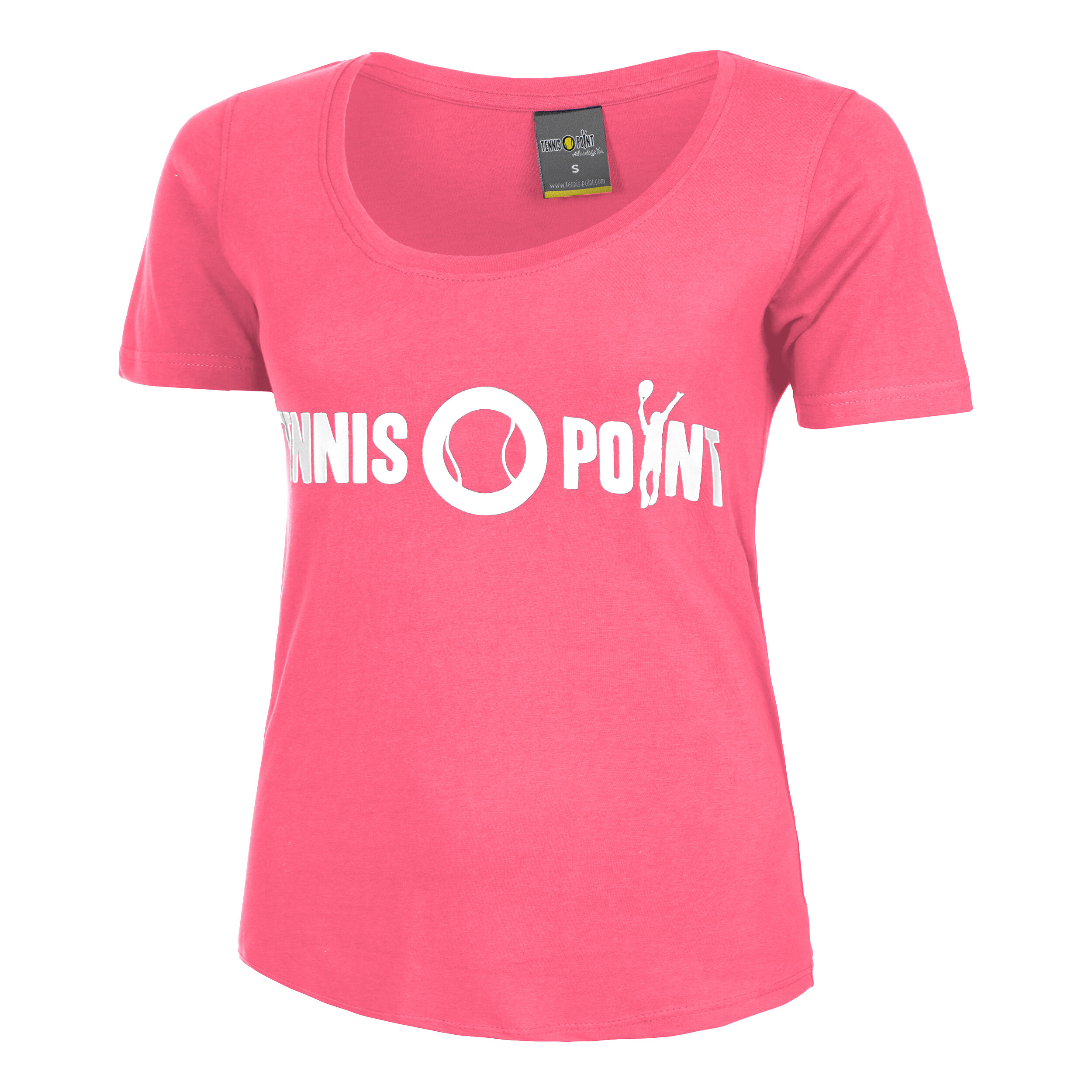 Buy Tennis Point Basic Cotton T shirt Damer Pink Vit online Tennis Point SE