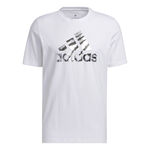 adidas Kl&auml;der adidas Power Logo Foil T-shirt Herrar - vit, gr&aring;