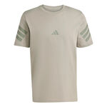 adidas Kl&auml;der adidas 3Stripes Regular T-shirt Herrar-beige