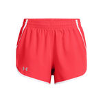 Under Armour Kläder Under Armour Fly By 3in Löparshorts Damer-Röd,Vit
