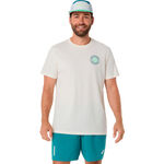 ASICS Kl&auml;der ASICS  Court Graphic T-shirt Herrar - creme, gr&ouml;n