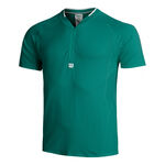 Wilson Kläder Wilson Players Seamless Zip Henley 2.0 T-shirt Herrar-Grön
