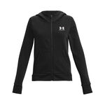 Under Armour Kläder Under Armour Rival Fleece LU Sweat-jacka Flickor-Svart