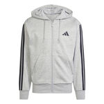 adidas Kläder adidas Essentials 3 Stripes Sweat-jacka Herrar - grå, svart