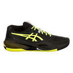 ASICS Tennisskor ASICS GEL-RESOLUTION X CLAY Sko f&ouml;r grus Herrar-svart, neongul