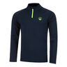 Wild Big Serve 1/4 Zip Långärmat Herrar-Mörkblå,Neongrön
