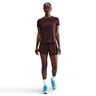 Dri-Fit One Mid Rise 2in1 3in Shorts Damer - mörkröd, silver