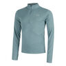 Launch Quarter-Zip Löpartröja Herrar - blågrå, 