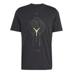 adidas Kl&auml;der adidas Racket T-shirt Herrar-Svart
