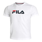 Fila Kläder Fila Logo T-shirt Herrar-Vit,Mörkblå