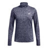 Tech Twist Warmup 1/2 Zip Långärmat Damer-Blågrå