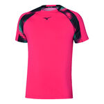 Mizuno Kläder Mizuno Frontier Shadow T-shirt Herrar-Pink,Flerfärgad