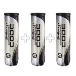 Balls Unlimited Trycksatt boll Balls Unlimited Code Black 4-pack Rör