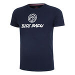 BIDI BADU Kl&auml;der BIDI BADU Crew Logo T-shirt Herrar-M&ouml;rkbl&aring;
