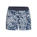 BIDI BADU Kläder BIDI BADU Fingerprint Printed 2in1 Shorts Damer-Mörkblå,Vit