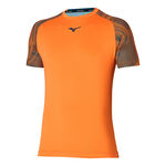 Mizuno Kl&auml;der Mizuno Charge Shadow T-shirt Herrar-Orange