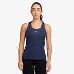 Nike Kläder Nike Dri-Fit Swoosh Linne Damer-Mörkblå