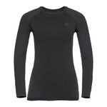 Odlo Kläder Odlo Performance Warm Eco BI Top Crew Neck Långärmat Damer-Svart,Antracit