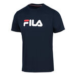 Fila Kläder Fila Logo T-shirt Herrar-Mörkblå,Vit