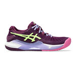ASICS Padelskor ASICS Gel-Resolution 9 Padelsko Damer-Mauve,Neongrön