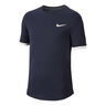 Court Dry T-shirt Pojkar - mörkblå, vit