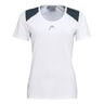 22 Tech T-shirt Damer - vit, mörkblå