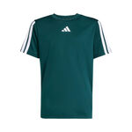 adidas Kläder adidas Essentials 3Stripes T-shirt Pojkar - Mörkgrön,Vit
