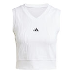 adidas Kläder adidas Crop Pro Linne Damer - vit, 