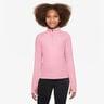 Dri-Fit Half-Zip Långärmat Flickor-Rosa