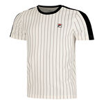Fila Kläder Fila Stripes Jascha 2 T-shirt Herrar-Vit,Mörkblå