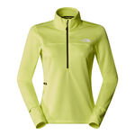 The North Face Kläder The North Face Winter Warm Pro 1/4 Zip Löpartröja Damer - neongul, 
